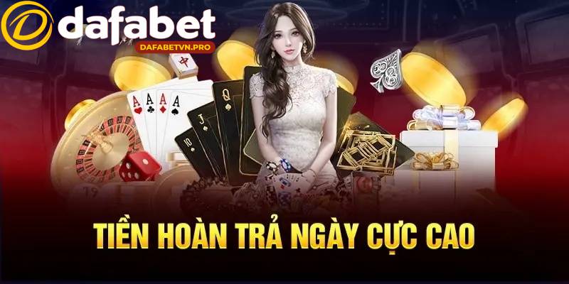 Hoàn trả cược thua live casino tại nhà cái cực kỳ hấp dẫn